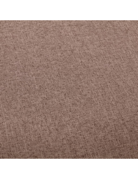 Chaise de bar en lot de 2 en tissu Taupe  