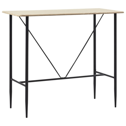 Table de bar style Industriel en bois mdf 120 x 60 x 110 cm {attributes}