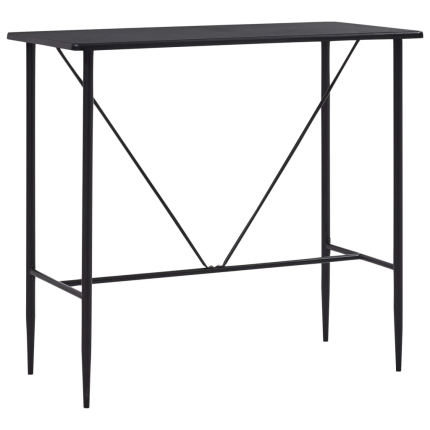 Table de bar style Industriel en bois mdf Noir 120x60x110 cm {attributes}