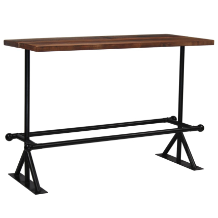 Table de bar style Industriel en bois massif de récupération  150 x 70 x 107 cm {attributes}