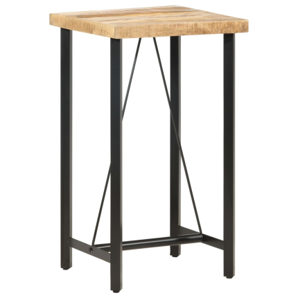 Table de bar style Industriel en bois de manguier 60 x 60 x 107 cm {attributes}