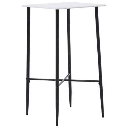 Table de bar style Industriel en bois mdf Blanc 60 x 60 x 111 cm {attributes}