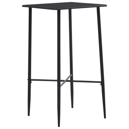 Table de bar style Industriel en bois mdf Noir 60x60x111 cm {attributes}