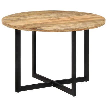 Table à manger Style Industriel en bois de manguier massif 110 x 75 cm {attributes}