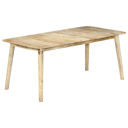 Table de salle à manger Style Scandinave en bois de manguier massif 180 x 90 x 76 cmaa {attributes}