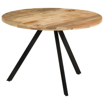 Table à manger Style Industriel en bois de manguier massif Ø 110 x 75 cm {attributes}