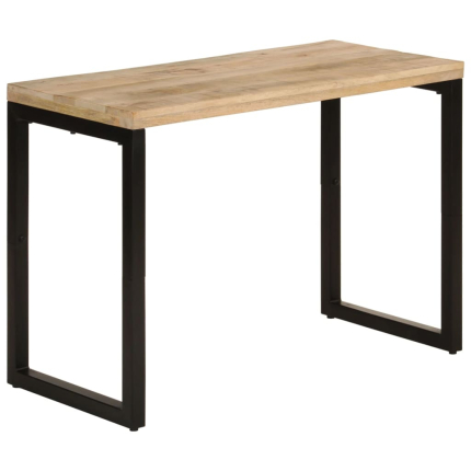 Table à manger Style Industriel en bois de manguier massif 110x50x76 cm {attributes}