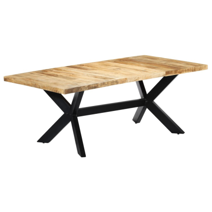 Table salle à manger Style Industriel en bois de manguier 200 x 100 x 75 cm {attributes}