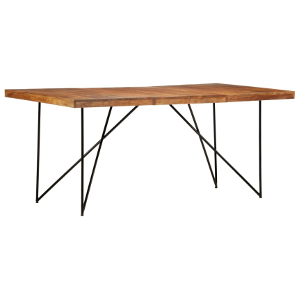 Table à manger style Industriel / Bohème en bois d'acacia massif 180x90x76 cm {attributes}