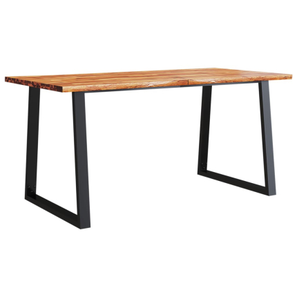 Table à manger Style Industriel en bois d'acacia 160 x 80 x 75 cm {attributes}