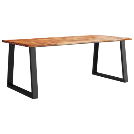 Table à manger Style Industriel en bois d'acacia 200 x 90 x 75 cm {attributes}