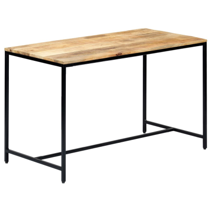 Table à manger Style Industriel en bois de manguier massif brut 120 x 60 x 75 cm {attributes}