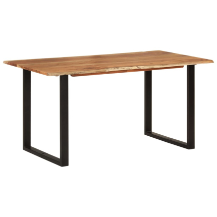 Table salle à manger Style Industriel en bois d'acacia 154 x 80 x 76 cm {attributes}