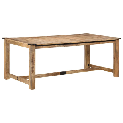 Table à manger style Industriel / Bohème en bois de manguier massif 200x100x75 cm {attributes}