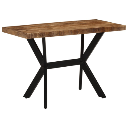 Table à manger Style Industriel en bois de manguier massif 110 x 55 x 75 cm {attributes}