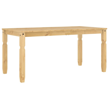 Table à manger style Campagne en bois de pin massif 160x80x75 cm {attributes}