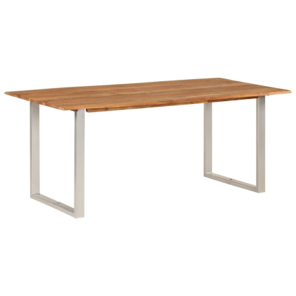 Table salle à manger Style Industriel en bois d'acacia massif 180 x 90 x 76 cm {attributes}