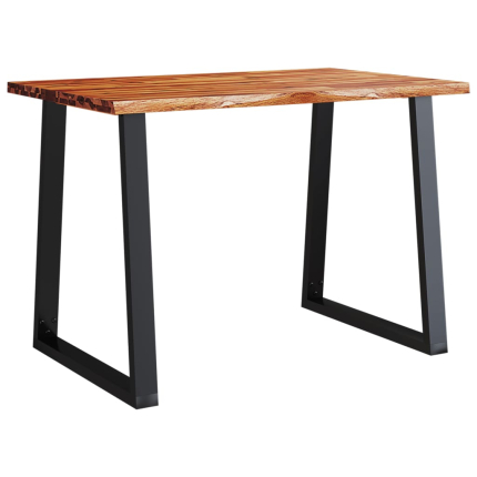 Table à manger Style Industriel en bois d'acacia 110 x 70 x 75 cm {attributes}