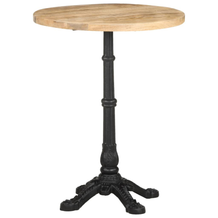 Table de bistro Vintage / Rétro en bois de manguier brut  Ø60x76 cm {attributes}