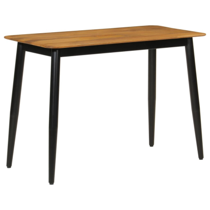 Table de salle à manger Style Scandinave en bois de manguier massif et fer 112 x 52 x 76 cm {attributes}