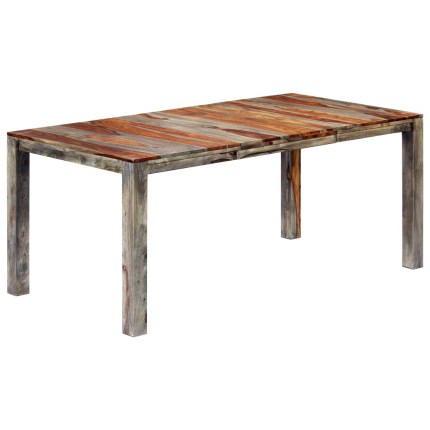 Table à manger style bohème / nature en bois massif 180x90x76 cm {attributes}