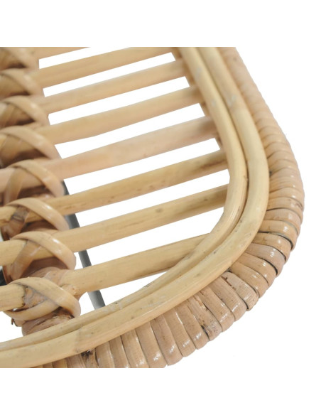 Chaise de bar Bohème / Nature en lot de 2 en rotin naturel Brun  {attributes}